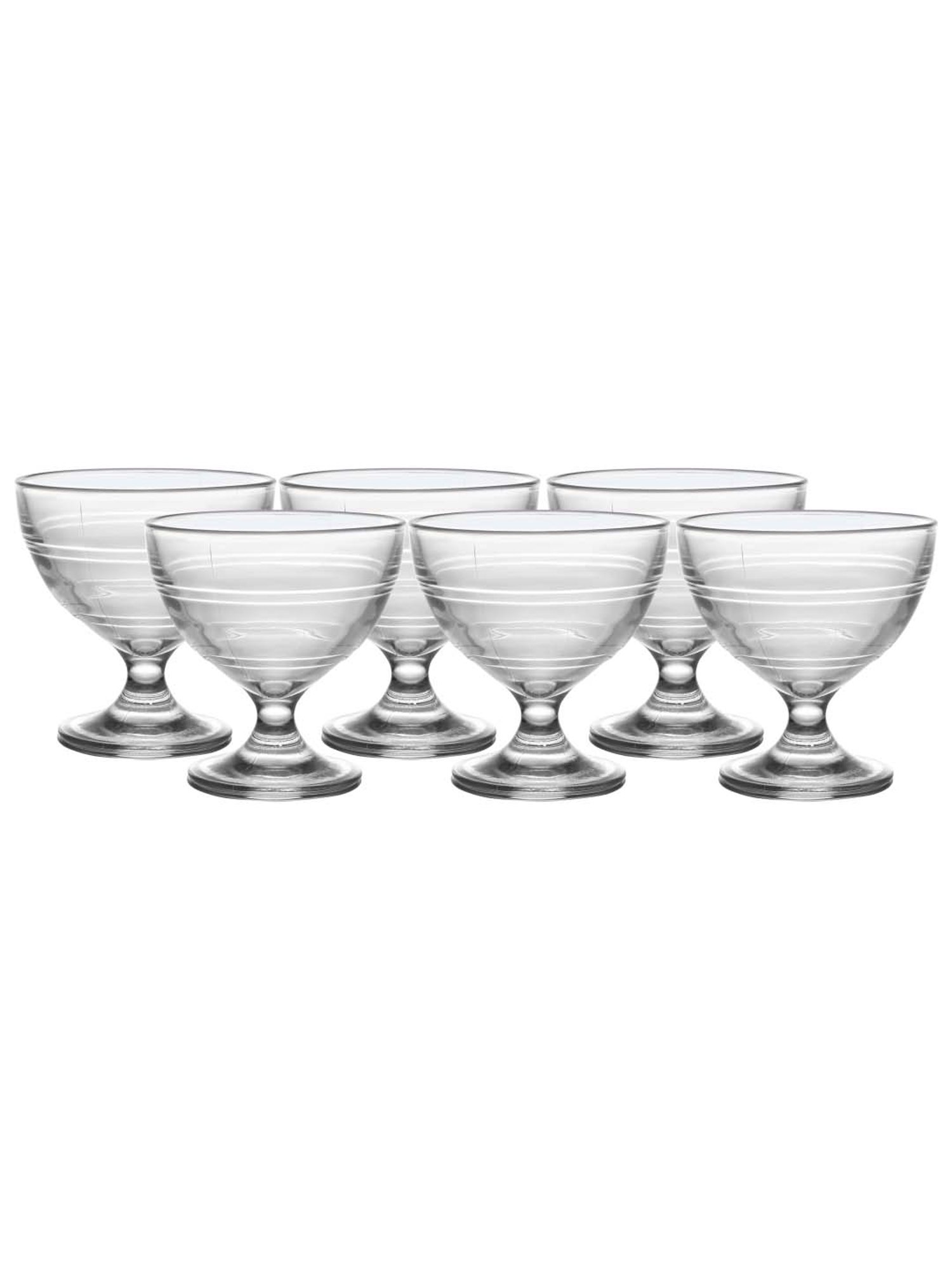 Duralex 'Gigogne' Transparent Glass 7 cm Ice-Cream Cup (0.25 L) - Set of 6