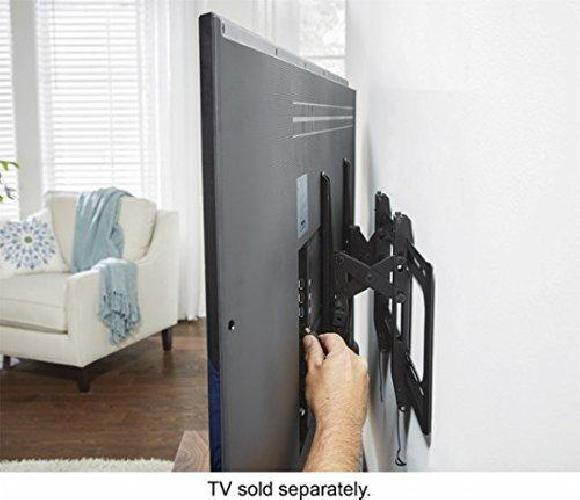 Sanus - Premium Series Advanced Tilt TV Wall Mount For Most 42" - 90" TVs - Extends 5.75" - Black