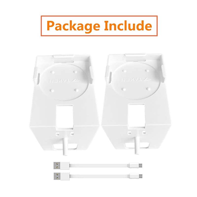 Wall Mount Compatible Wyze Cam Pan Upgraded Version AC Wall Plug Mount Stand Holder Bracket Without Messy Wires or Wall Damage 2 Pack