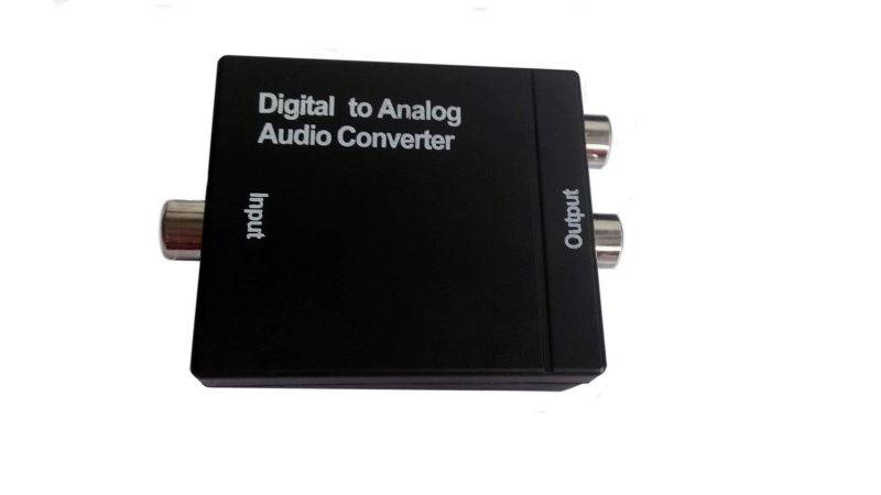 easyday digital optical optic to analog rca l/r stereo audio converter adapter  changes digital coaxial or optical spdif into stereo 3.5mm jack l/r rca audio outputs includes ac power cable