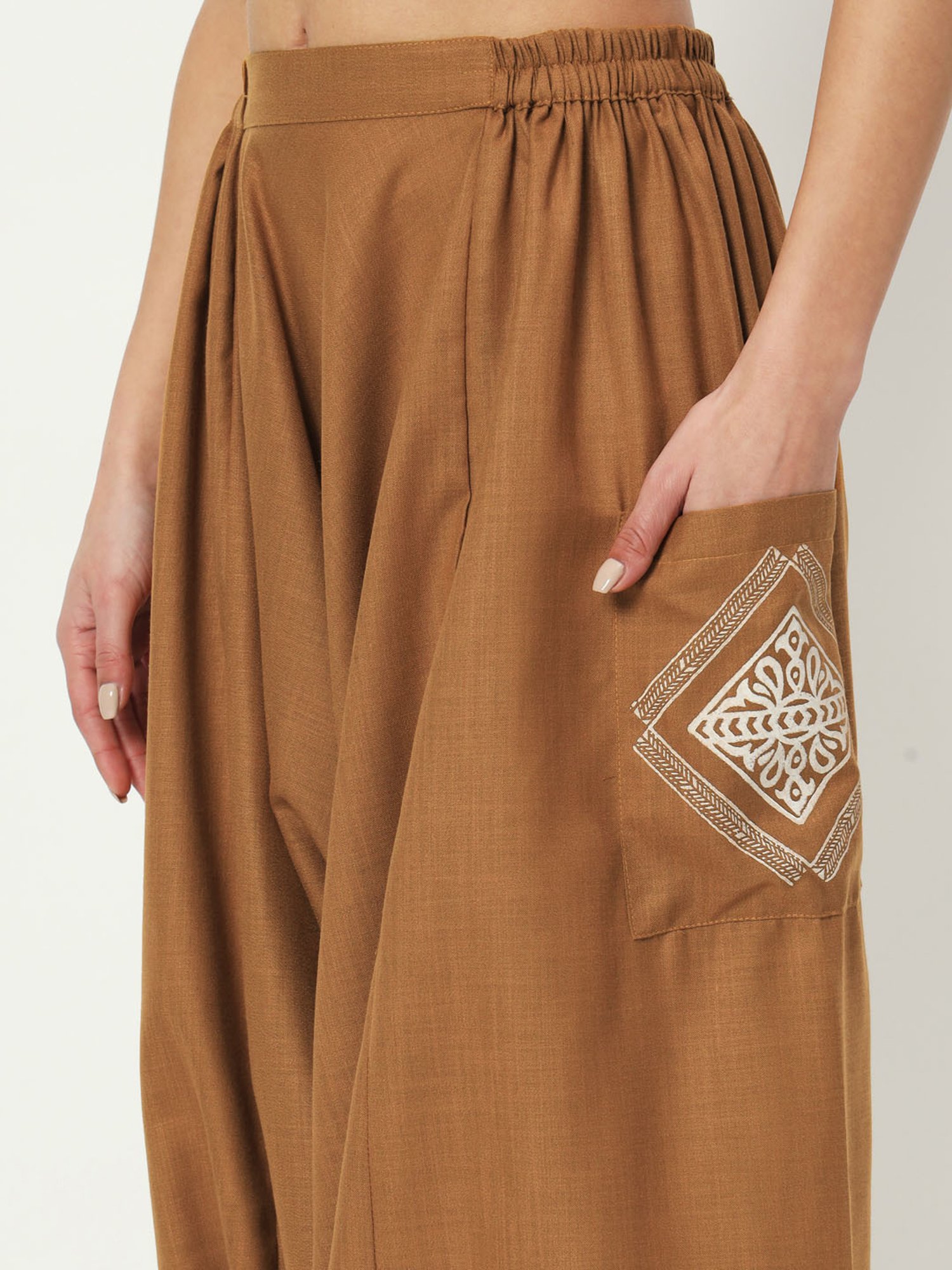 9rasa Mustard Cotton Pants