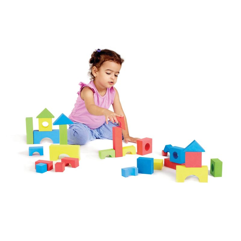 Childcraft Corrugated Building Blocks, Various Sizes, Primary Colors, set of 84