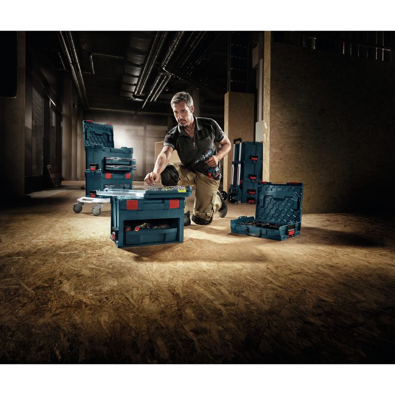 Bosch LBOXX-1A-RT 4 in. Storage Case with 13-Piece Insert Set