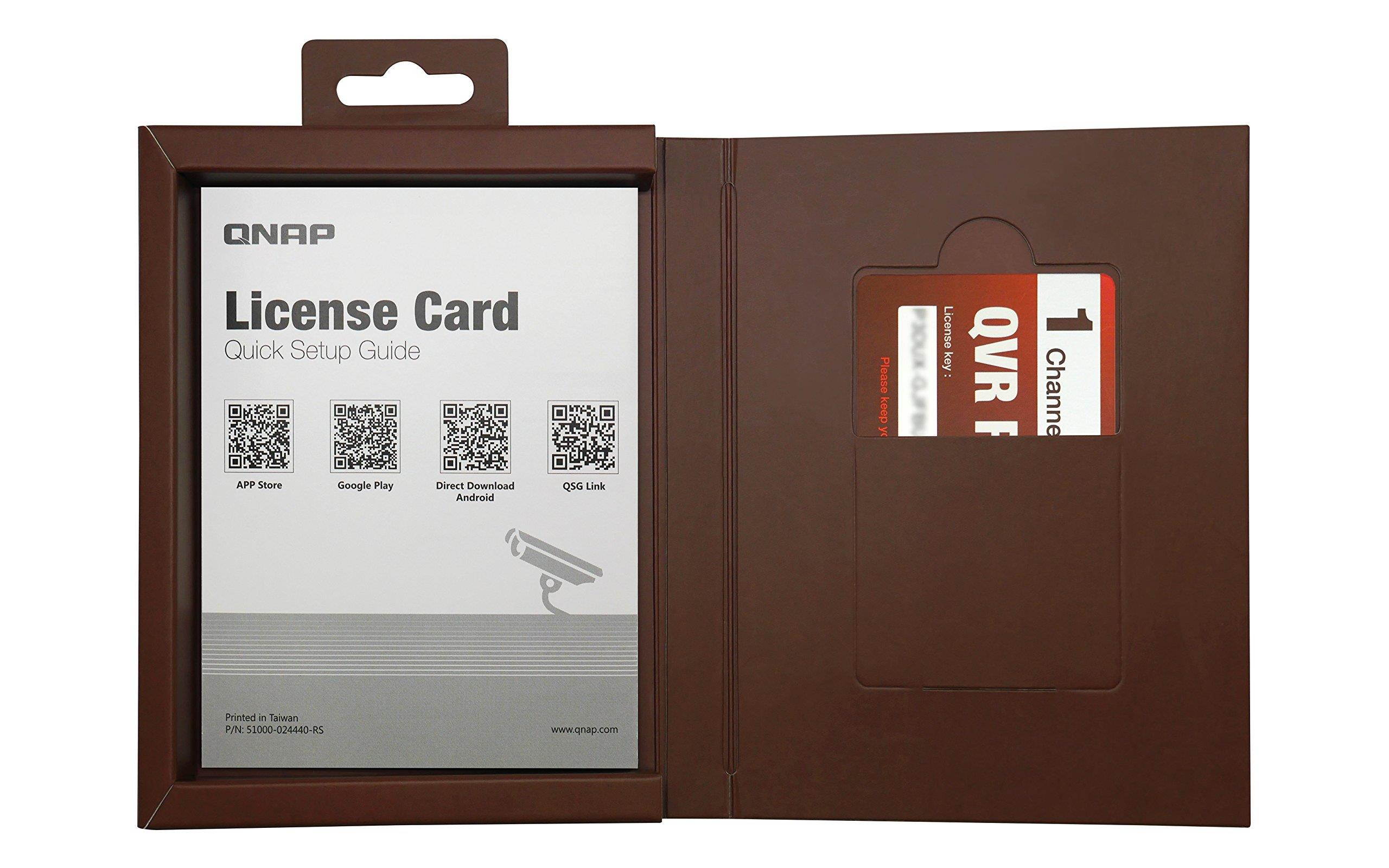 QNAP LIC-SW-QVRPRO-1CH QNAP QVR Pro 1 Channel License (QVR Pro Gold is Required)