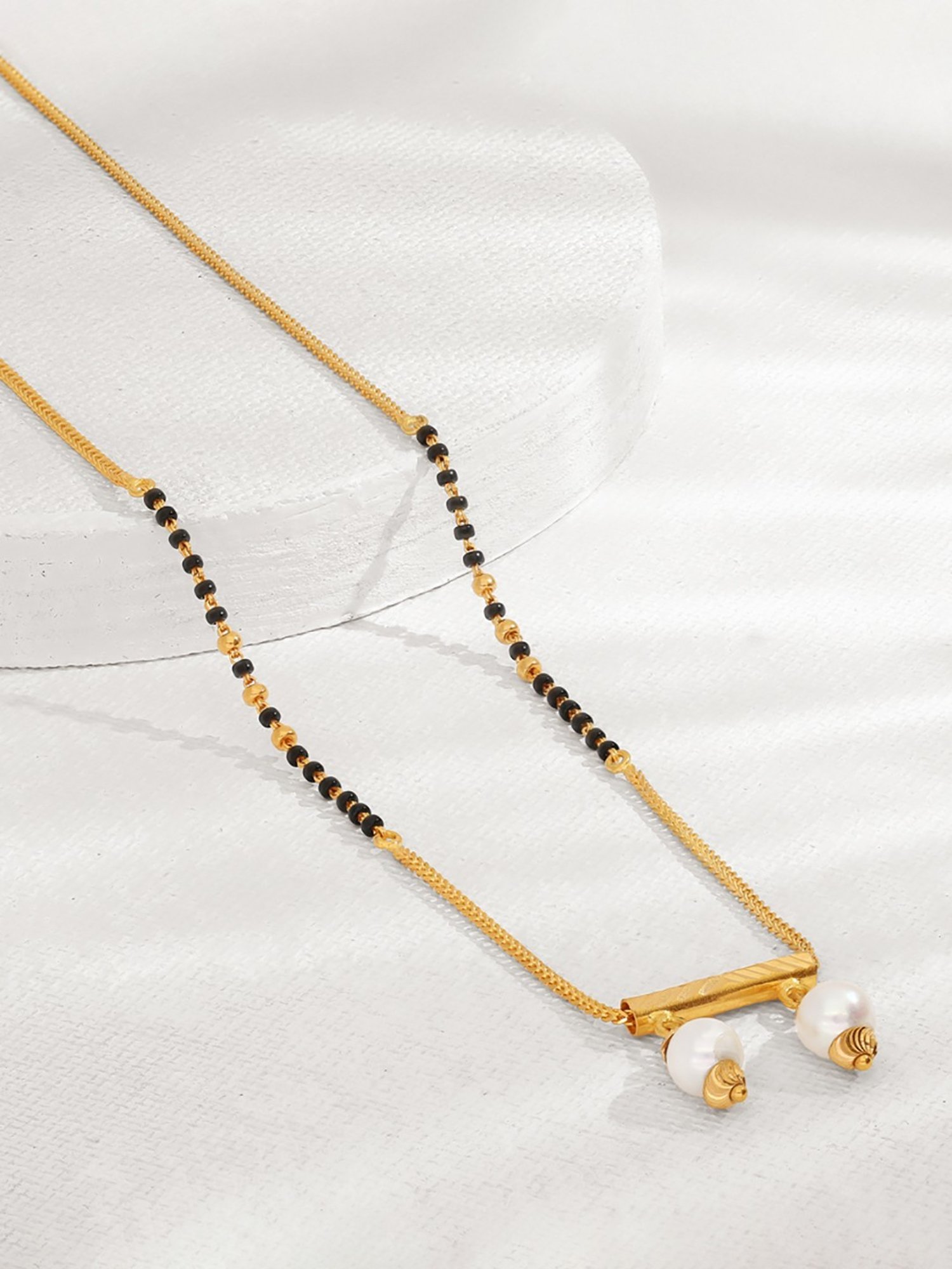 P.N.Gadgil Jewellers Noir Grace 22k Gold Mangalsutra