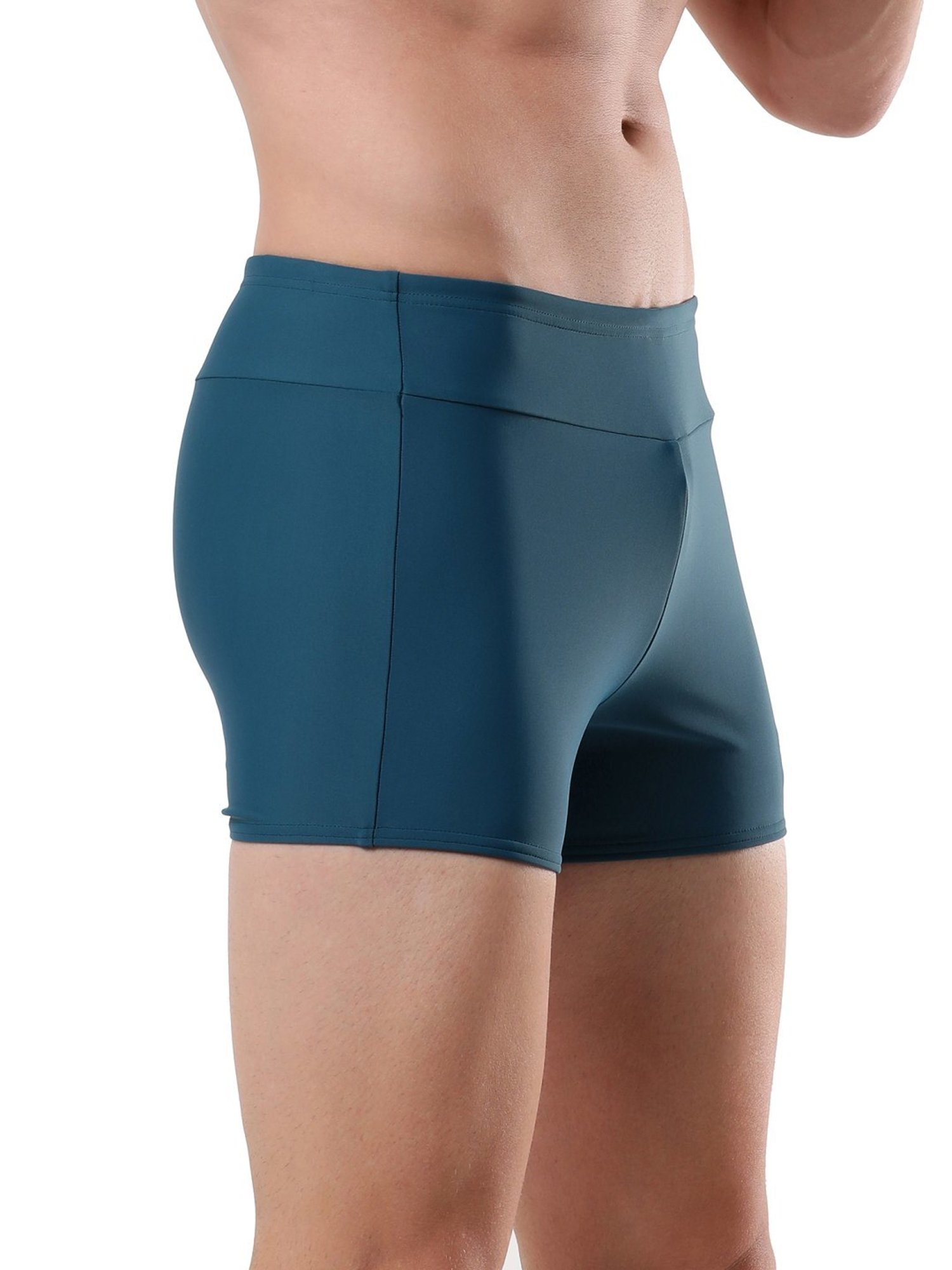 Speedo Darkteal Regular Fit Self Pattern Swimwears