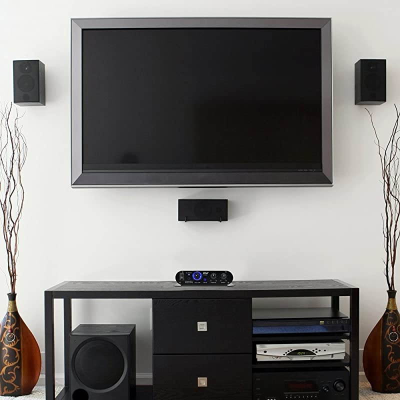 Wireless Bluetooth Home Audio Amplifier 90W Dual Channel Mini Portable Power Stereo Sound Receiver w Speaker Selector RCA AUX LED 12V Adapter For iPad iPhone PA Studio Use  PFA330BT