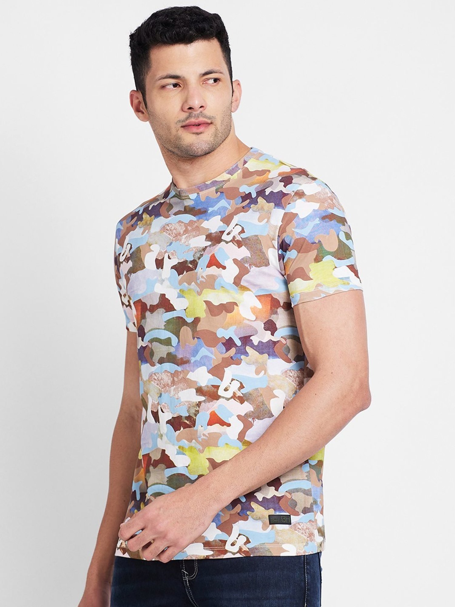 Being Human Multicolored Regular Fit Printed T-Shirt