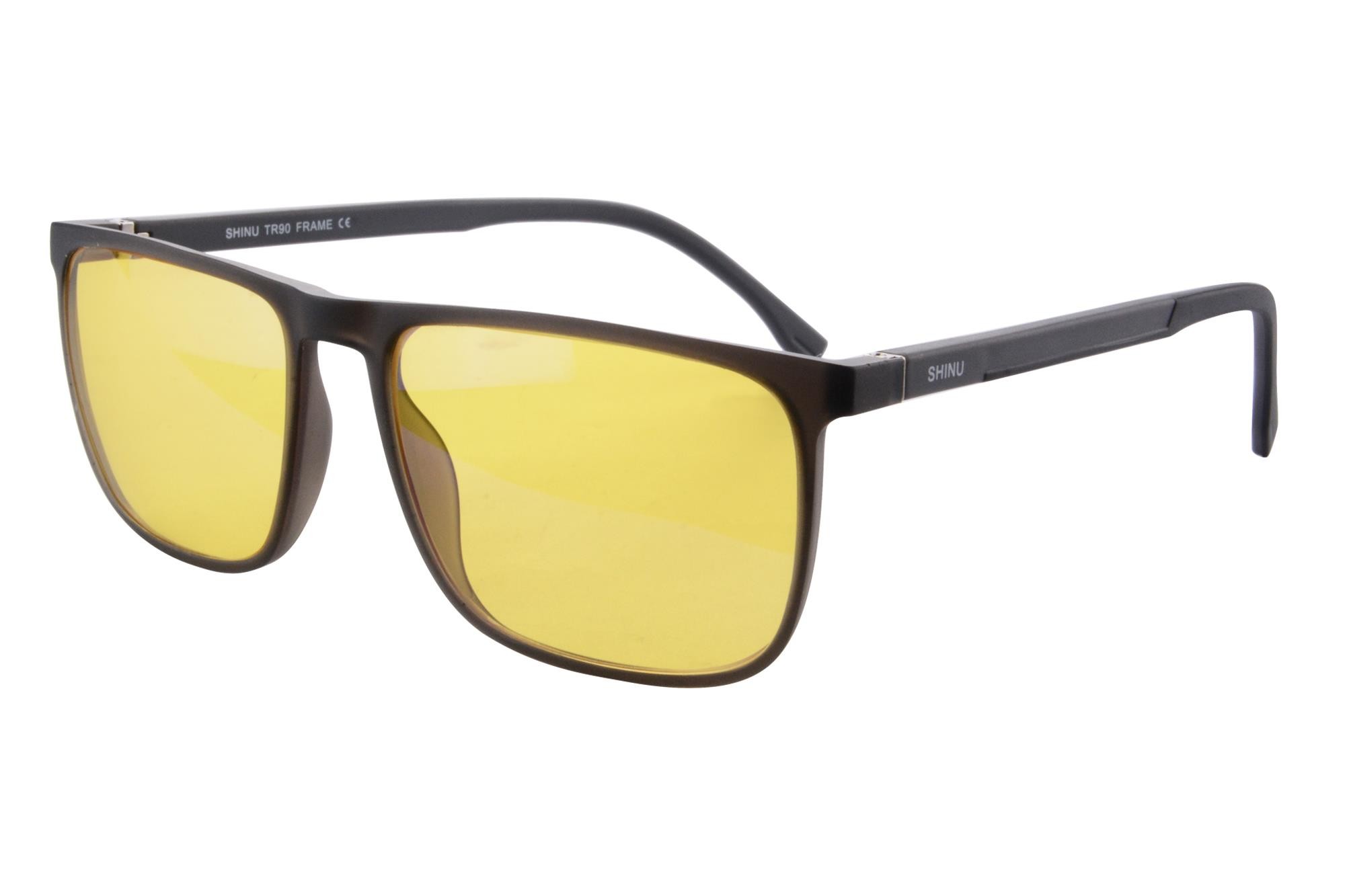 SHINU Monitor Users Anti Blue Light Computer Glasses Orange Lens and Driving Anti fatigue Computer Gaming glasses-SH078