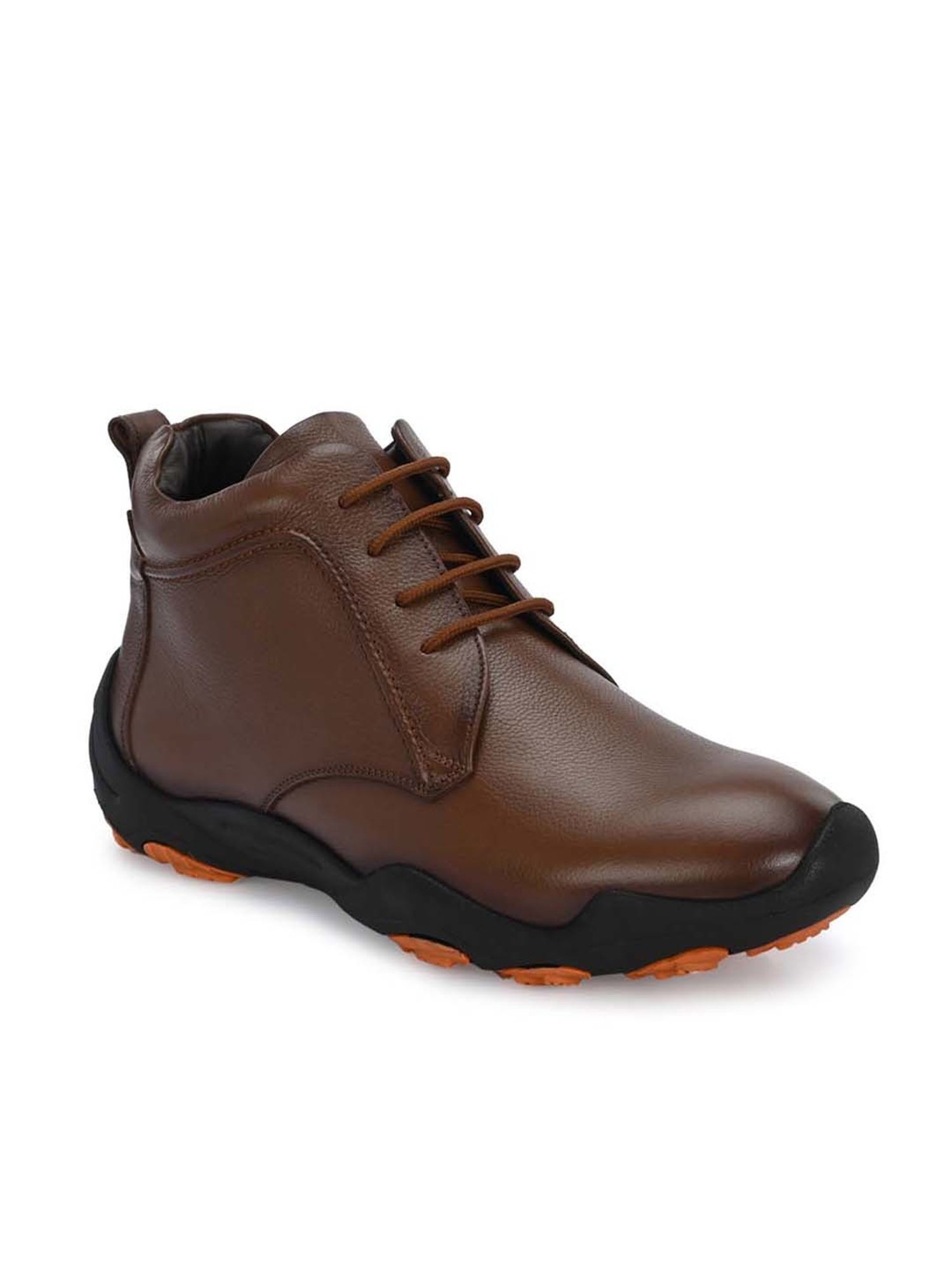 Hitz Men's Tan Derby Boots