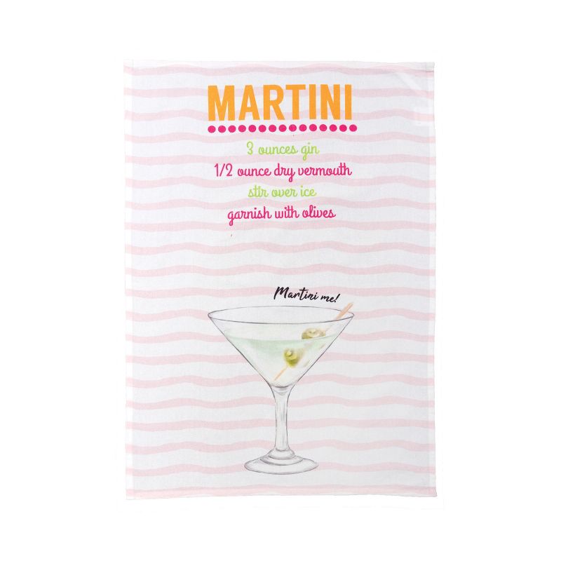 C&F Home Martini Kitchen Flour Sack Dishtowel