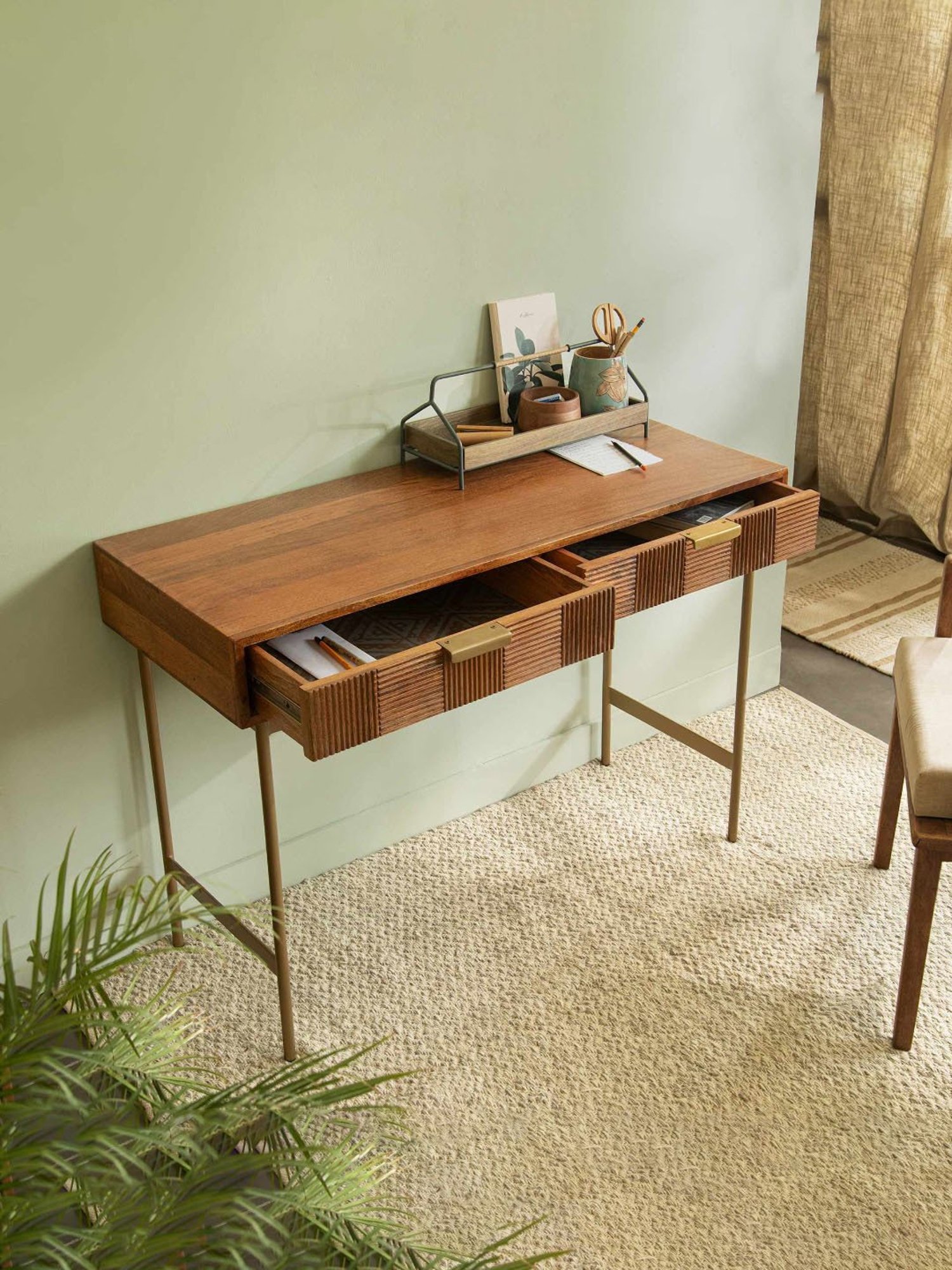 Artisans Rose Vote Hand-painted Multicolor Iron Ballot Box