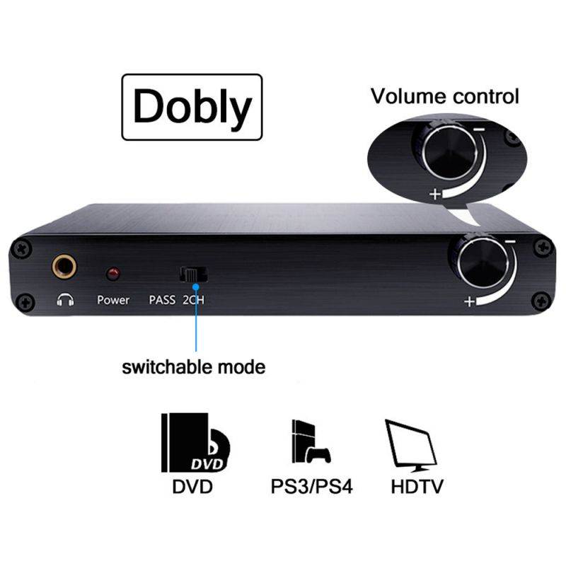 5.1 Audio Decoder Digital Audio Converter Fiber Cable Digital Optical Coax to RCA Audio Converter