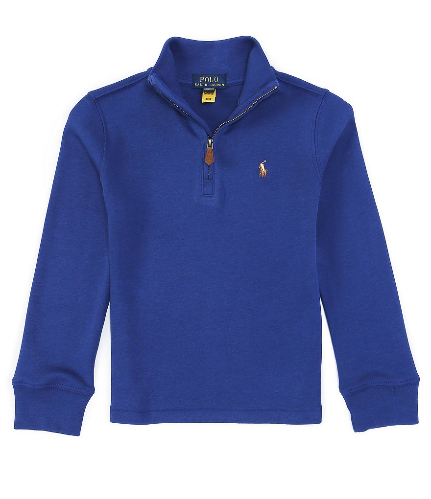 Polo Ralph Lauren Little Boys 2T-7 Interlock Quarter-Zip Pullover