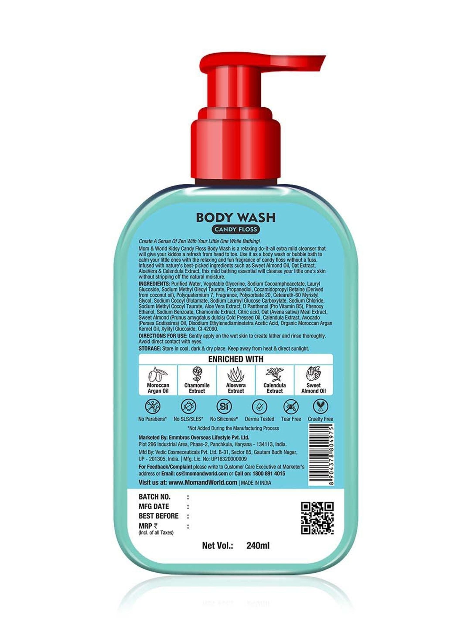 Mom & World Mineral Based Kids Sunscreen Spray SPF 50 - 120 ml