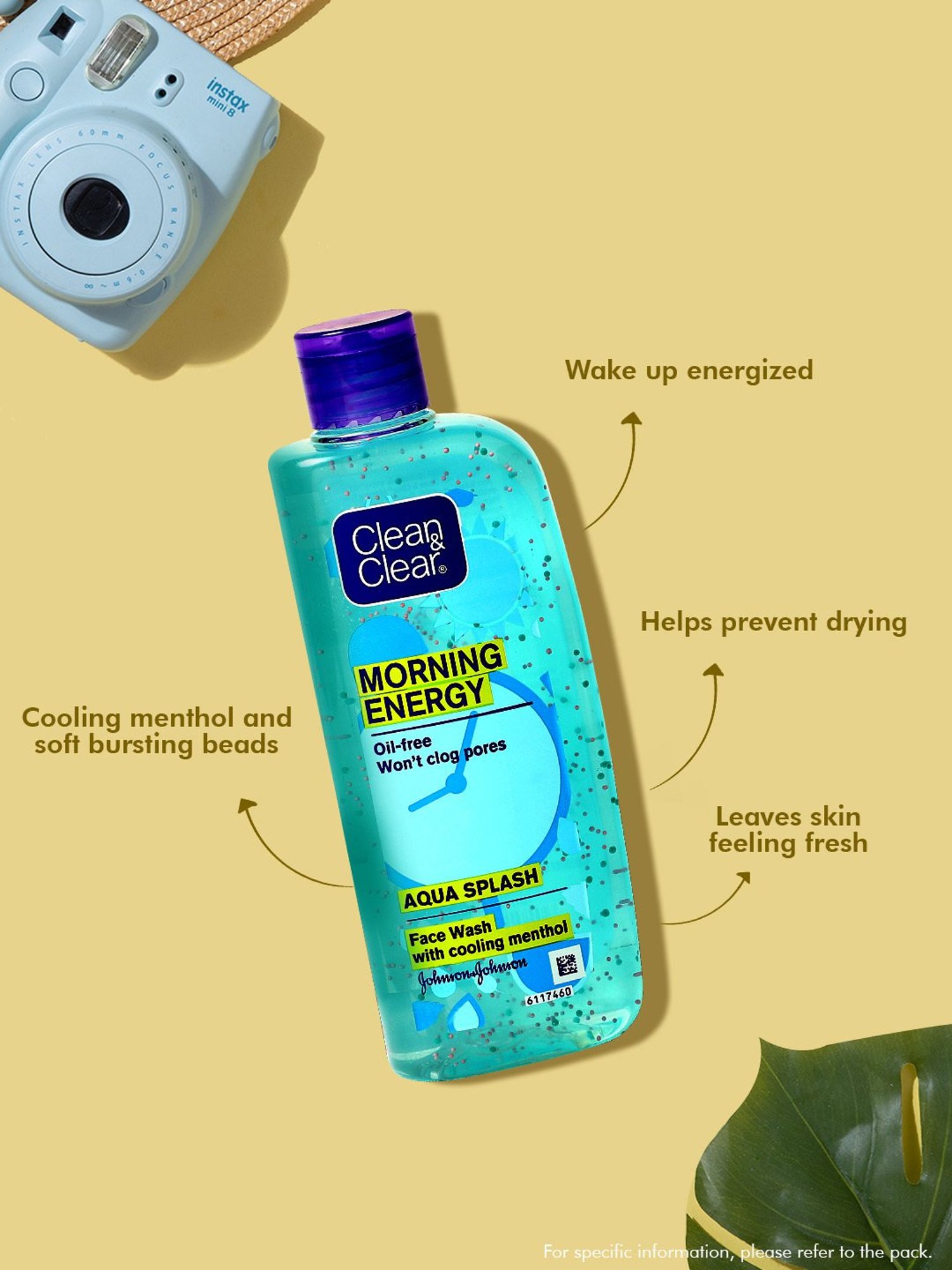 Clean & Clear Morning Energy Aqua Splash Face Wash - 100 ml