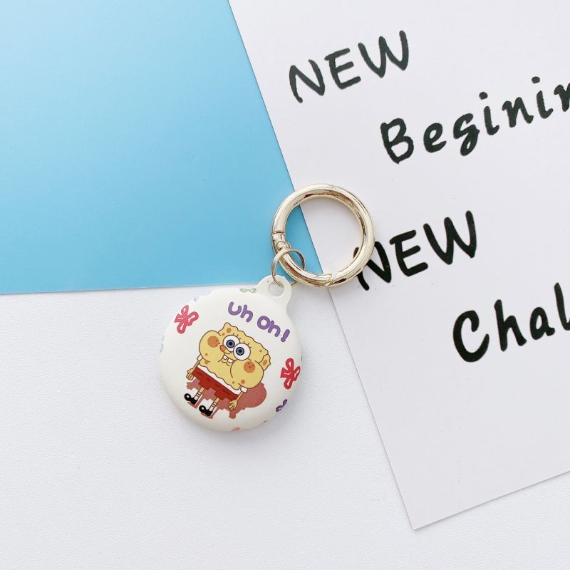 [6 PCS]Silicone Protective Case for AirTags, Tracker Lightweight Soft Protective Skin Cover Accessories Finder Holder with Key Chain Anti-Loss Design Compatible with Apple AirTags 2021