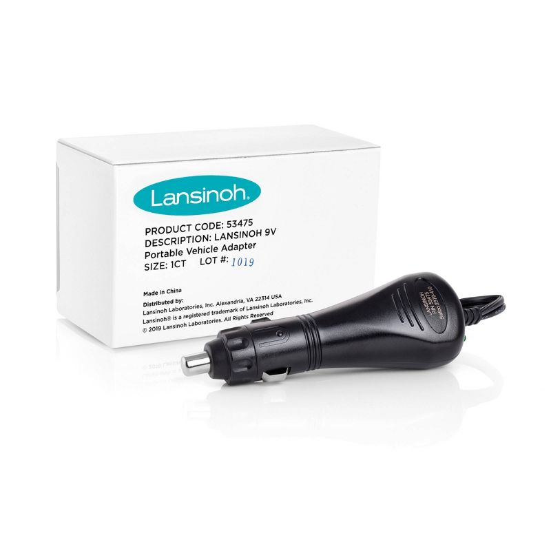 Lansinoh Breast Pump Car Adapter- 9V