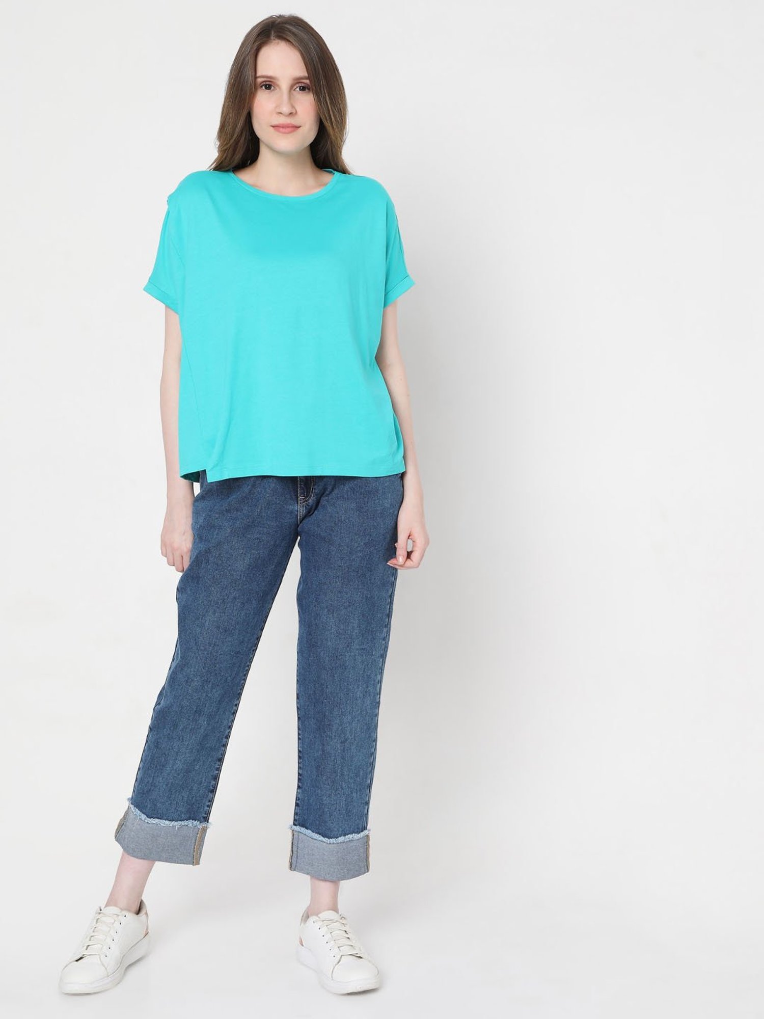 Vero Moda Blue Regular Fit T-Shirt