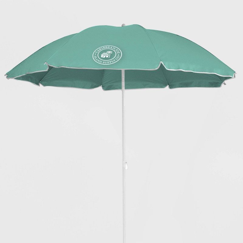 Caribbean Joe Outdoor Beach Stick Umbrella - Mint