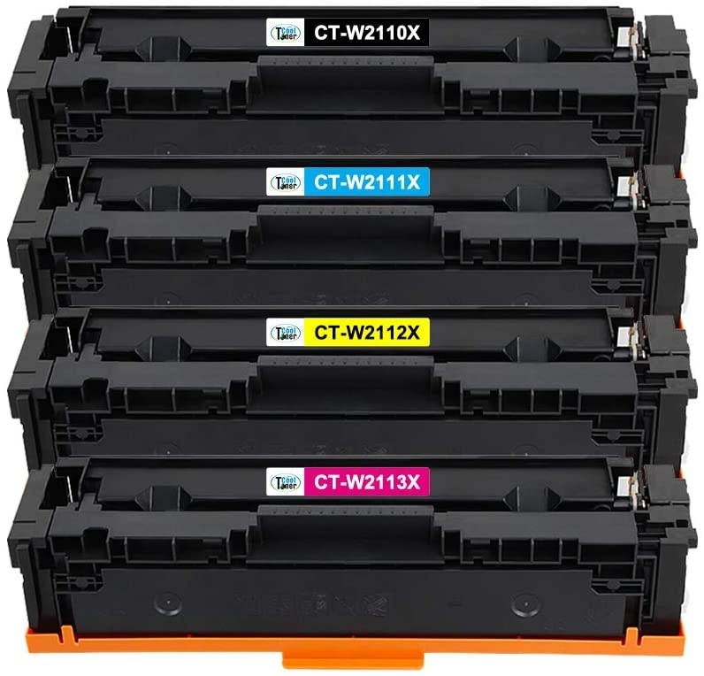 Cool Toner Compatible Toner Cartridge Replacement for HP 206X W2111X W2112X W2113X 206A for HP Color Laserjet Pro MFP M283FDW M255DW M283CDW Ink Toner Cartridges (Black Cyan Yellow Magenta, 4 Pack)