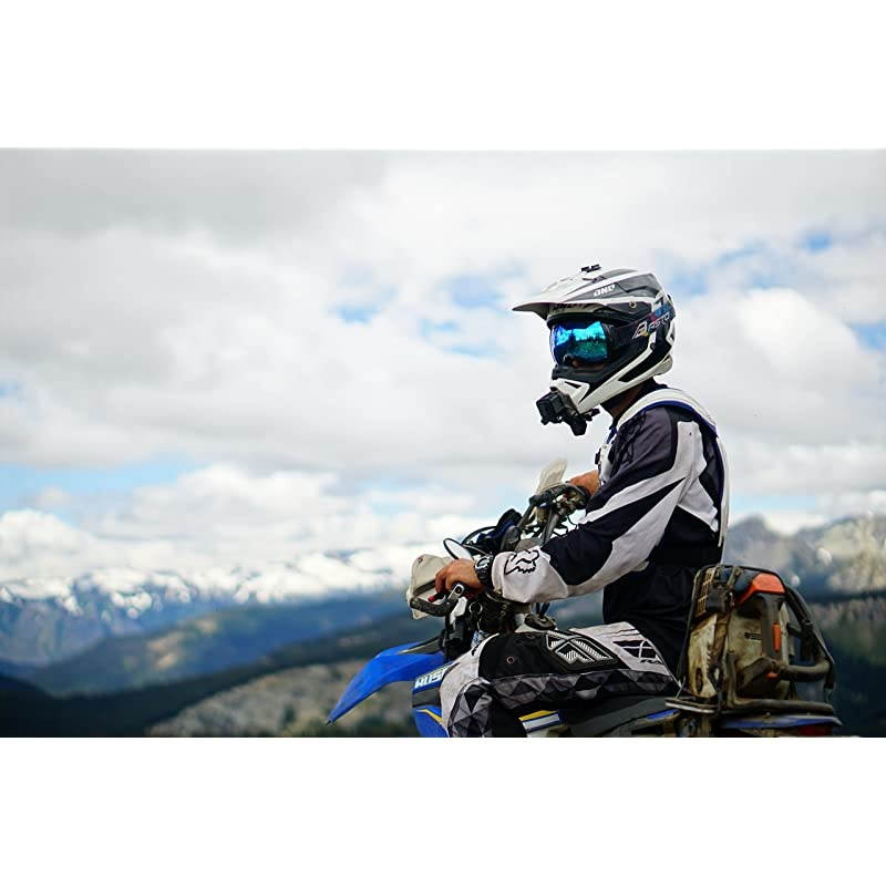 Gripper Mount Universal Clamp Mount for Action Cameras Use as a Mount on Motorcycle Powersports Helmets More Stealth Black