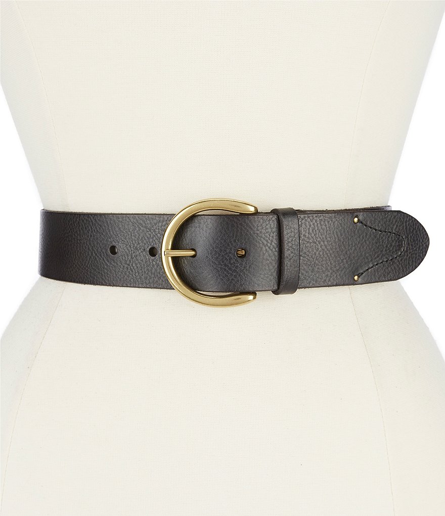 Women's Leopard Print Faux Hair Belt - Universal Thread™ Brown 2X