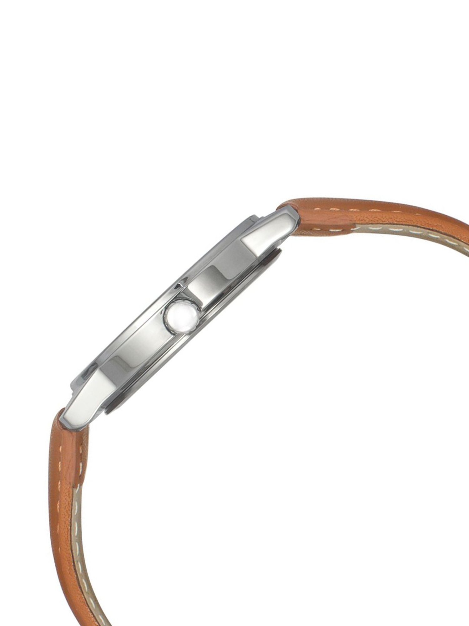 Helix By Timex Black Round Dial Analog Leather Men Watch - TW046HG00