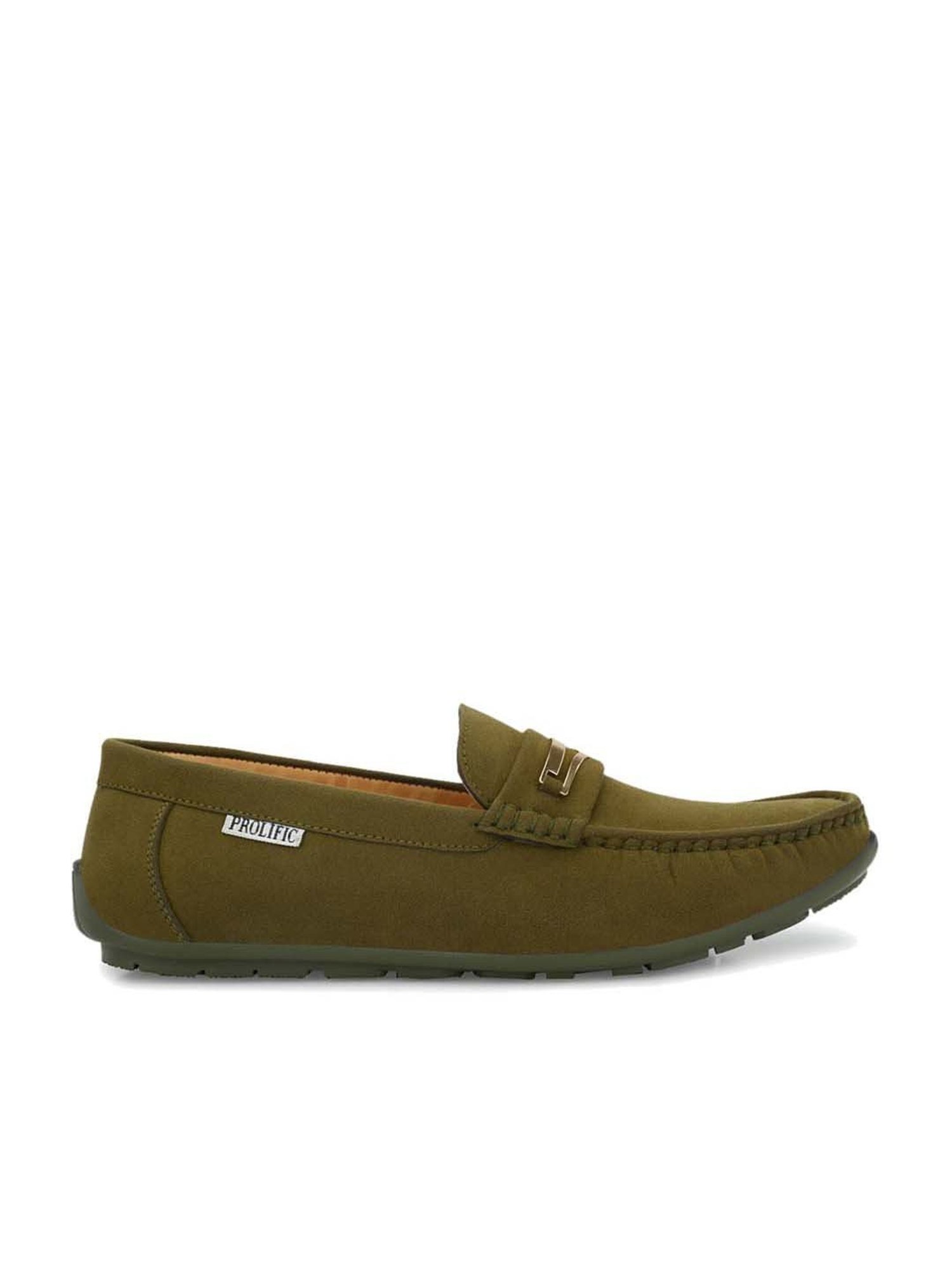 Prolific Men's Olive Green Casual Loafers
