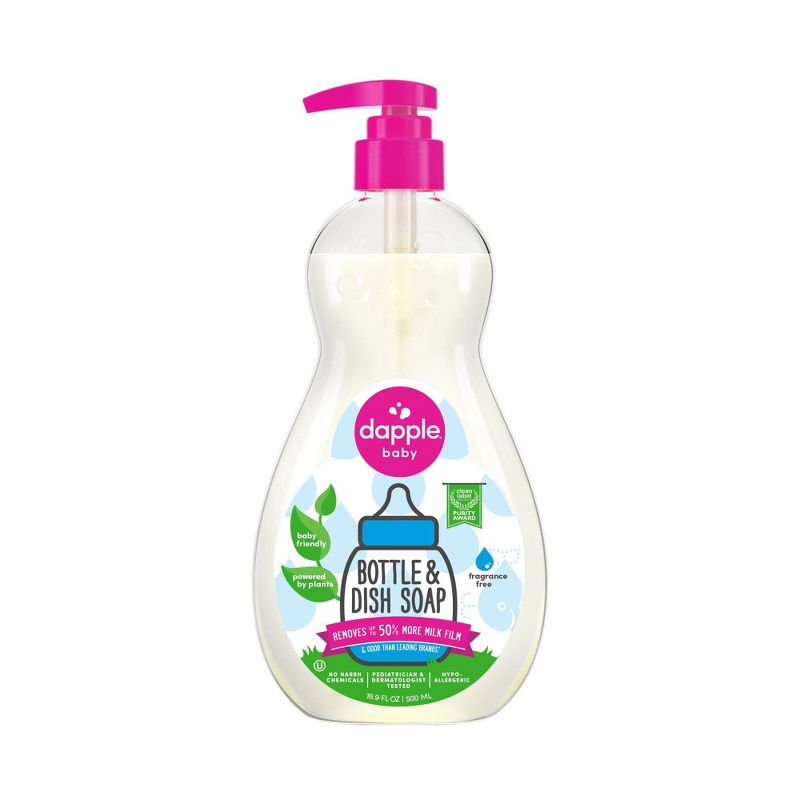 Dapple Bottle & Dish Soap - Fragrance Free - 16.9 fl oz