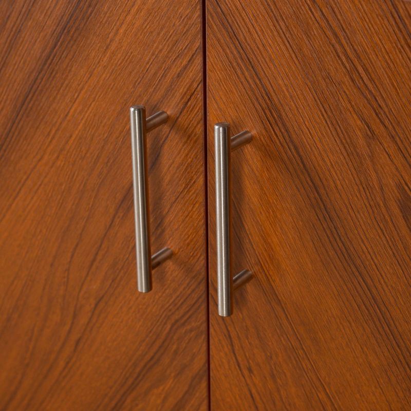 58" Modern Faux Bookmatch Buffet White - Saracina Home