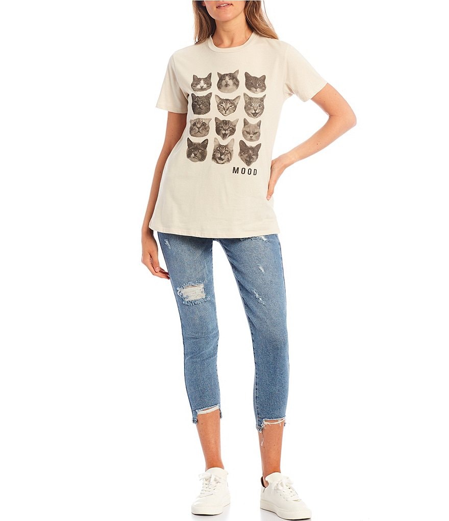 Originality Mood Cats Boyfriend Tee