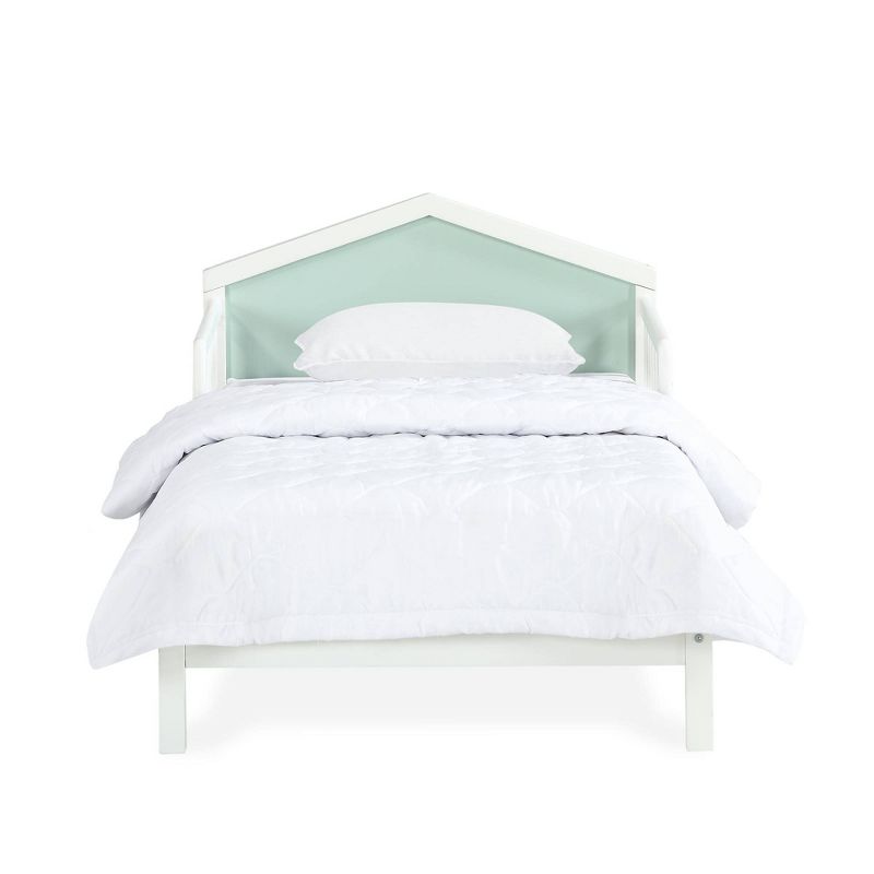 Albie A-Frame Toddler Bed with Reversible Headboard Mint Green/White - Novogratz