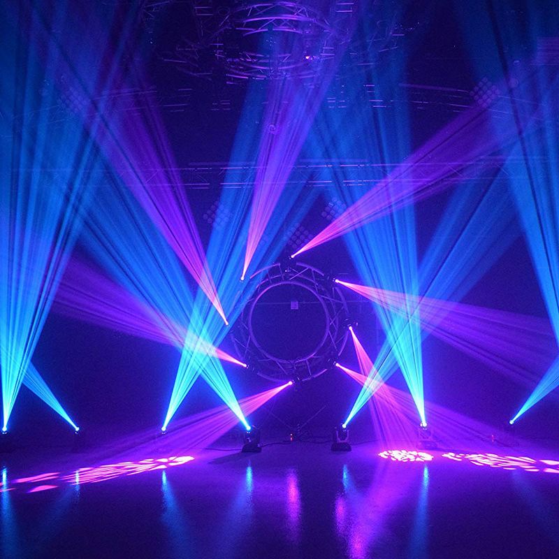 ADJ POCKET PRO 25-Watt LED Mini Compact Spot Moving Head Light with 4 Built-In Shows, 7 Colors, and 7 Gobos