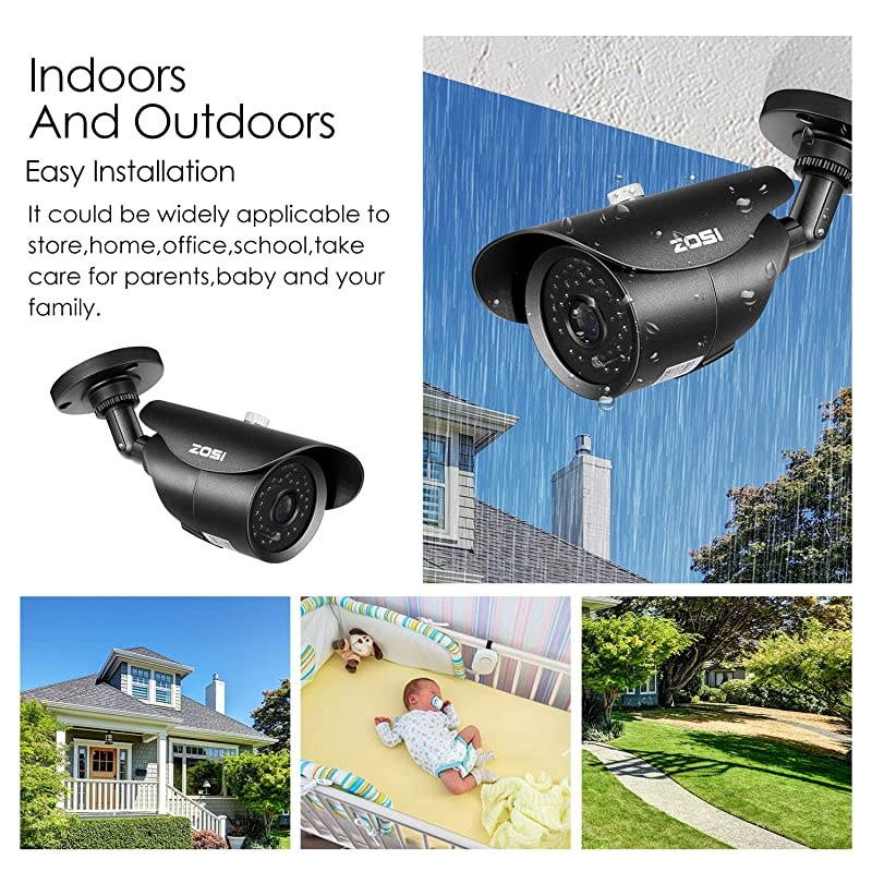 4 Pack 1080P HD 1920TVL HDTVI Weatherproof Security Cameras Kits36mm lens120ft IR Distance Aluminum Housing For 720P 1080N 1080P5MP4K HDTVI AHD CVI analog DVR