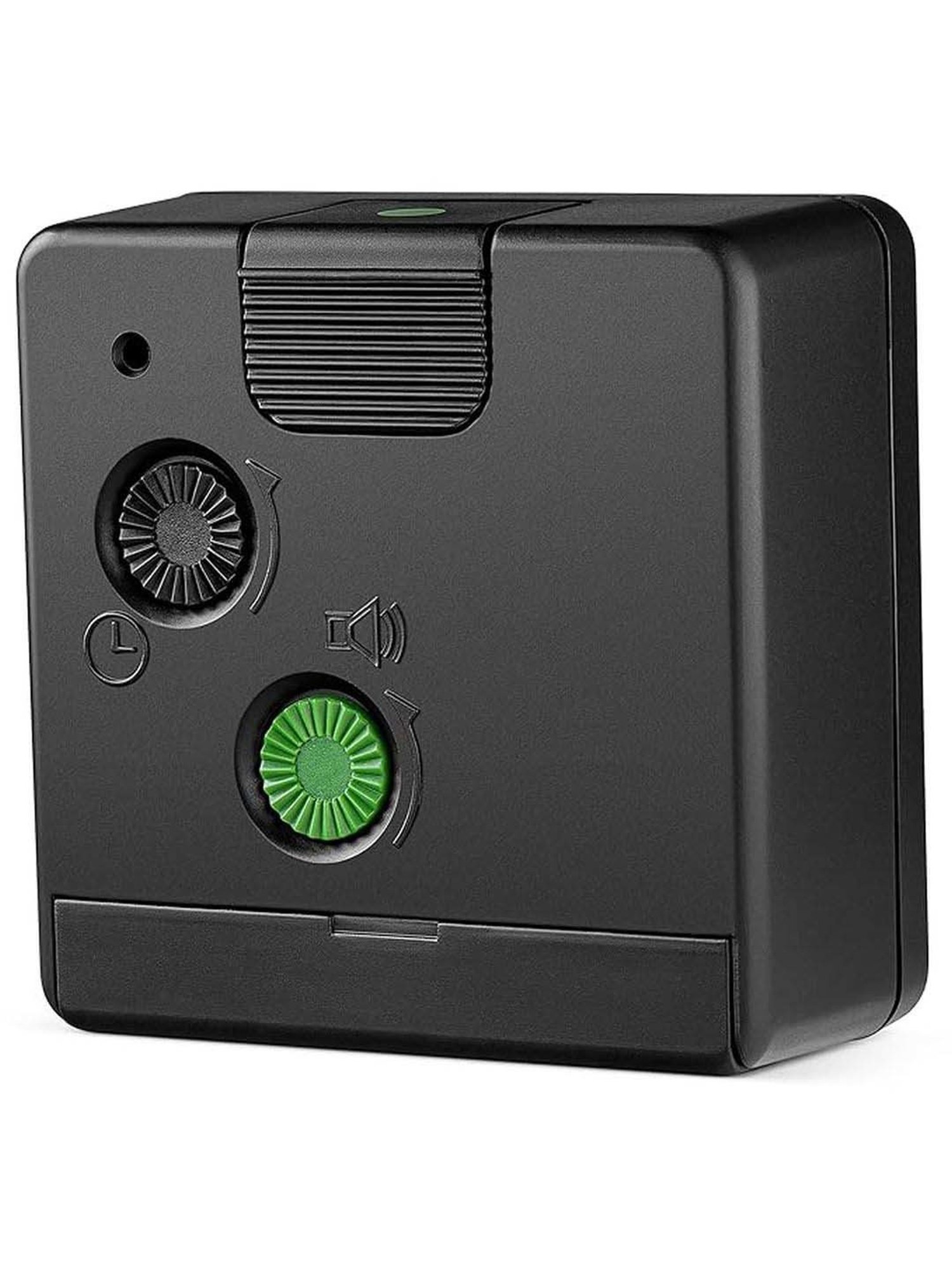 Braun Black Classic Travel Analog Alarm Clock