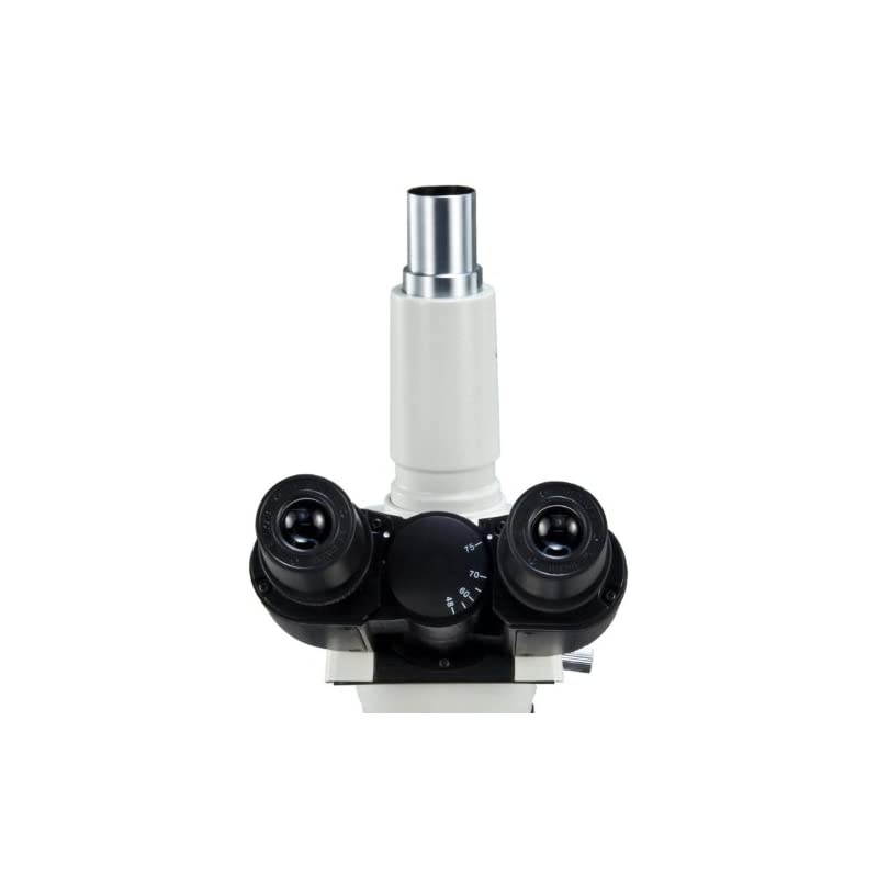 40X-2000X LED Trinocular Compound Microscope with Reversed Nosepiece and 30 Degree Siedentopf Viewing Head and 5.0MP USB Camera