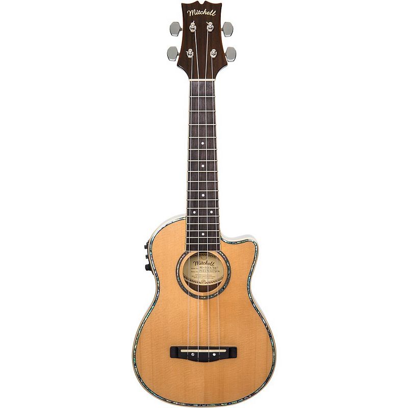 Mitchell MU100CE Acoustic-Electric Concert Ukulele Natural Koa