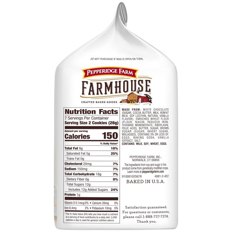 Pepperidge Farmhouse White Chocolate Chip Cookies - 6.9oz
