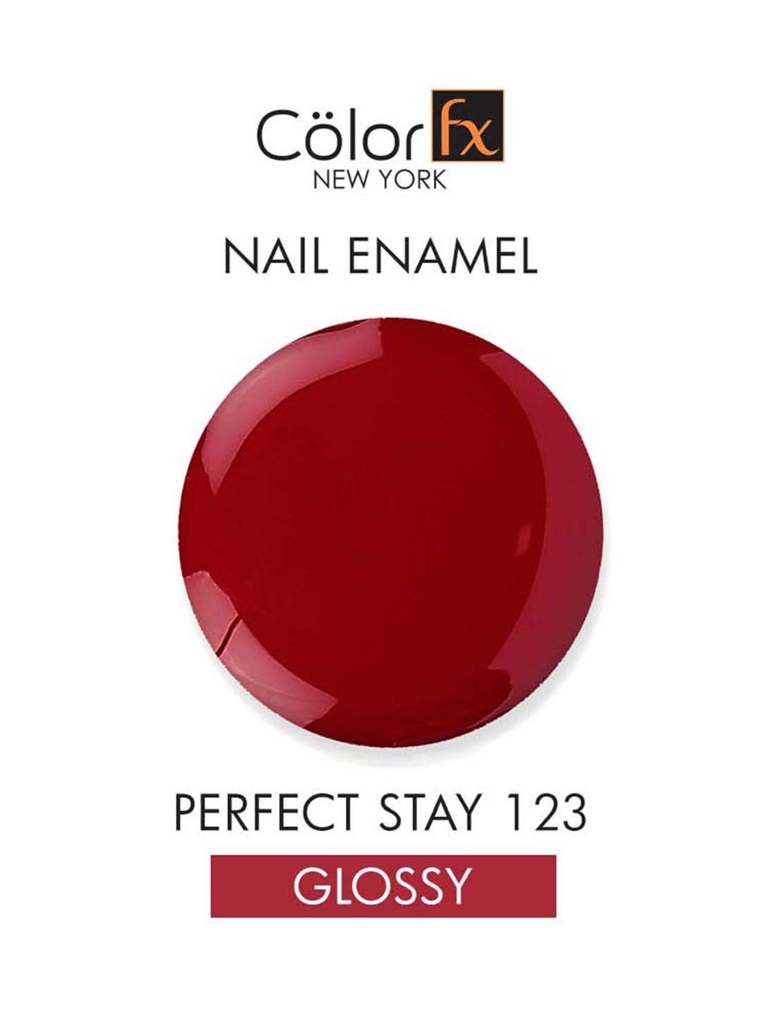 Color Fx Glossy, Nail Enamel, Red - 9 ml