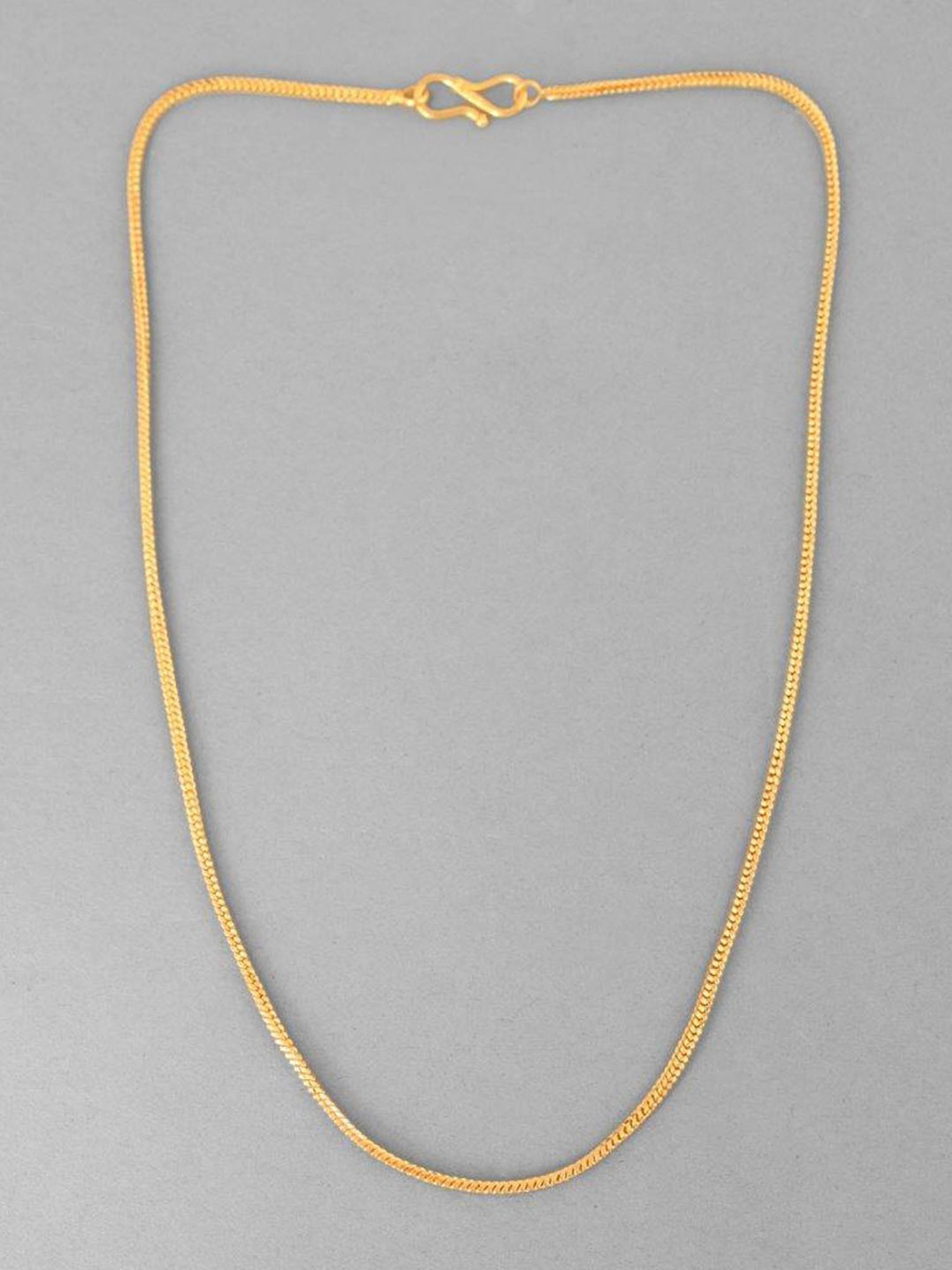 NVR Rhodium-Plated Stainless Steel Bohemian Chain for Men