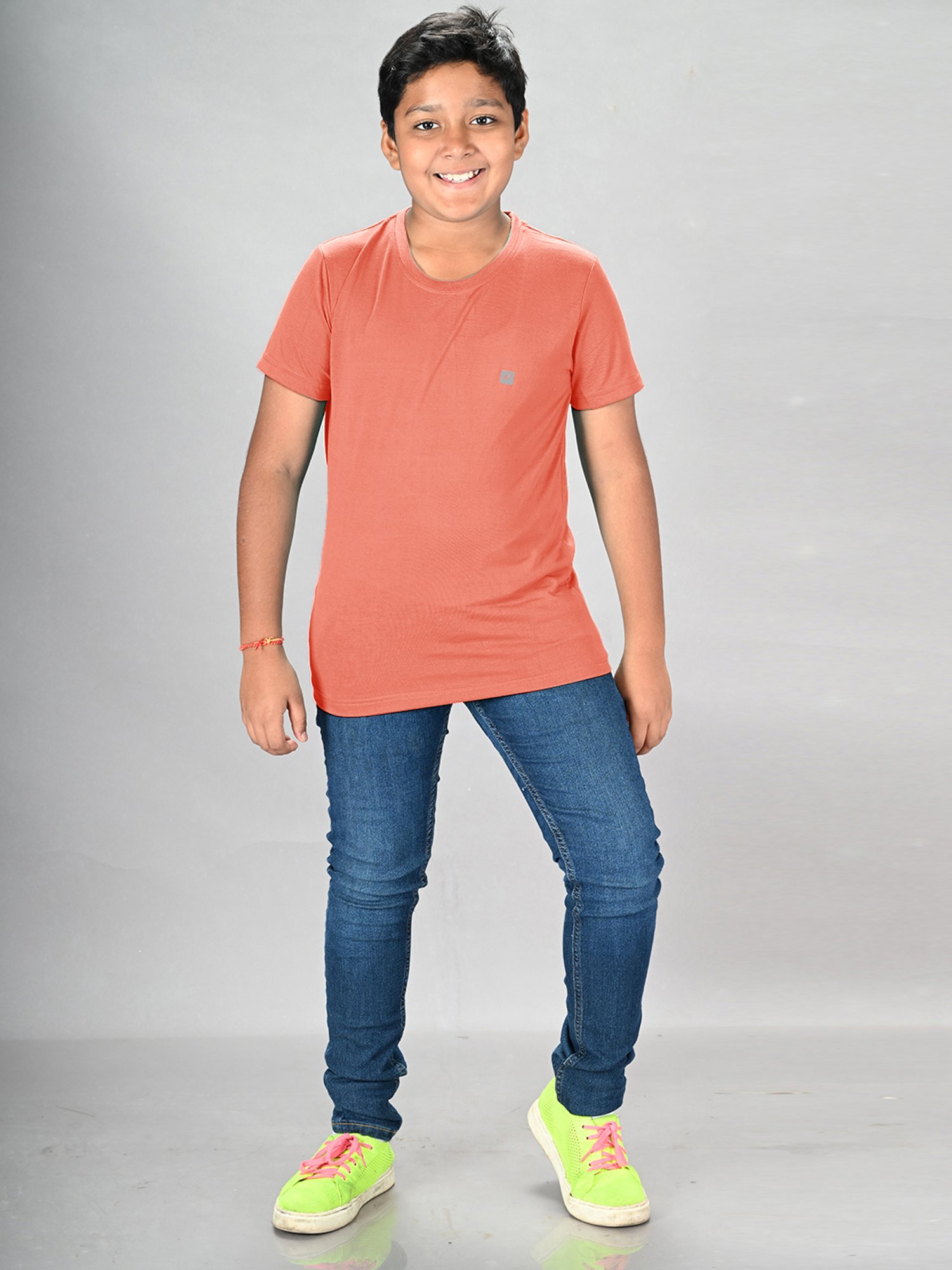 Lux Nitro Boys Grey Solid T-Shirt (Pack Of 3)