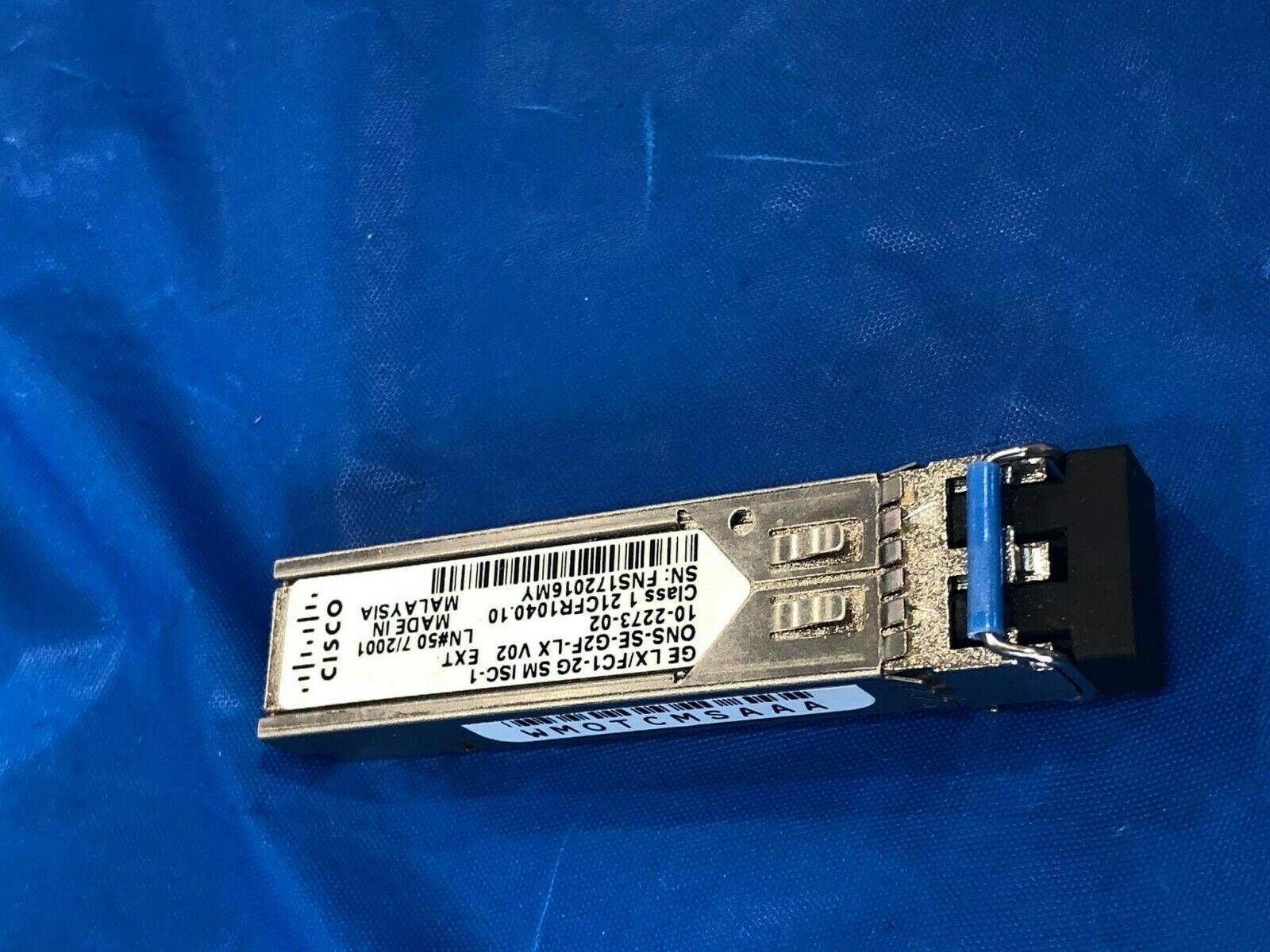 CISCO ONS-SE-G2F-LX  10-2273-02 GE LX/FC1-2G SM ISC-1 SFP Transceiver Module