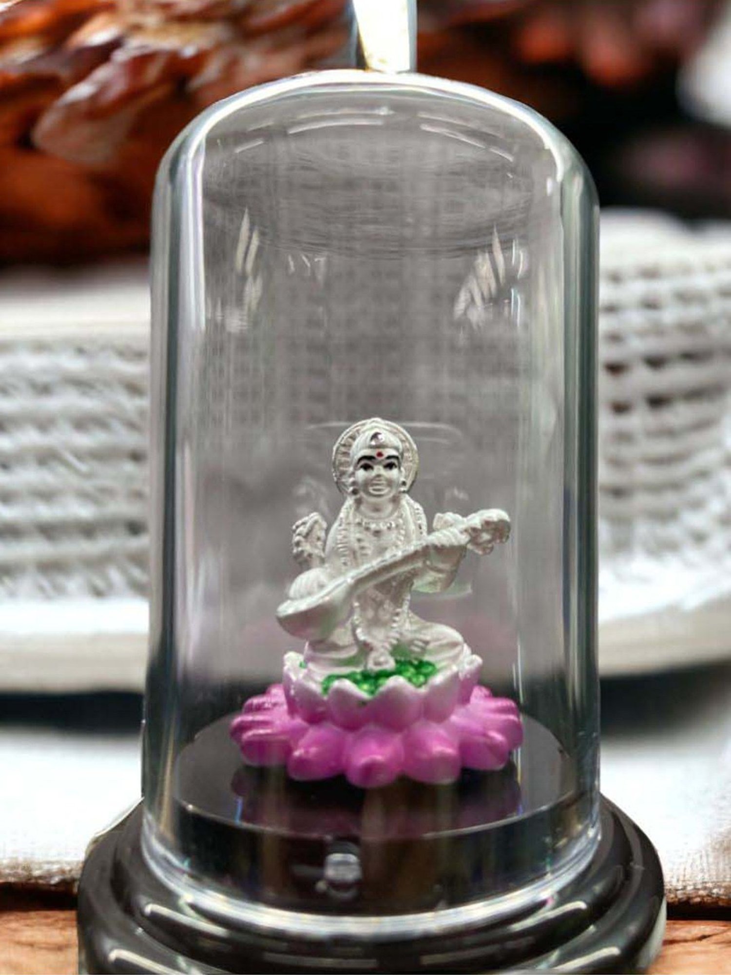 Rihi by P.C. Chandra Jewellers 999 Silver Devi Saraswati Idol