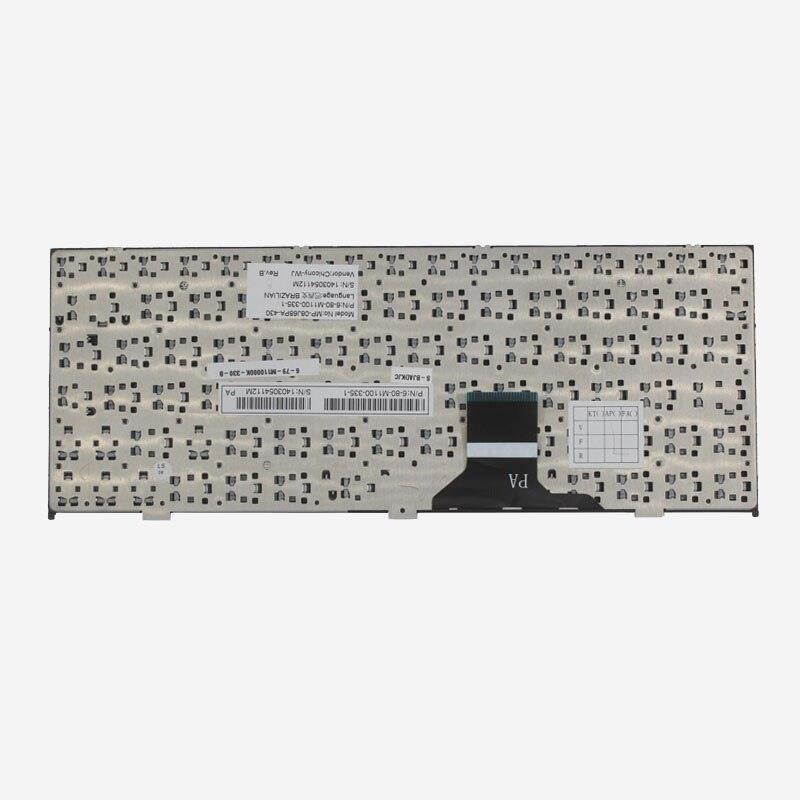 New Russian keyboard for CLEVO pavilion M1110 M11X M1100 M1110Q M1111 W110ER M1115 RU black with frame laptop keyboard