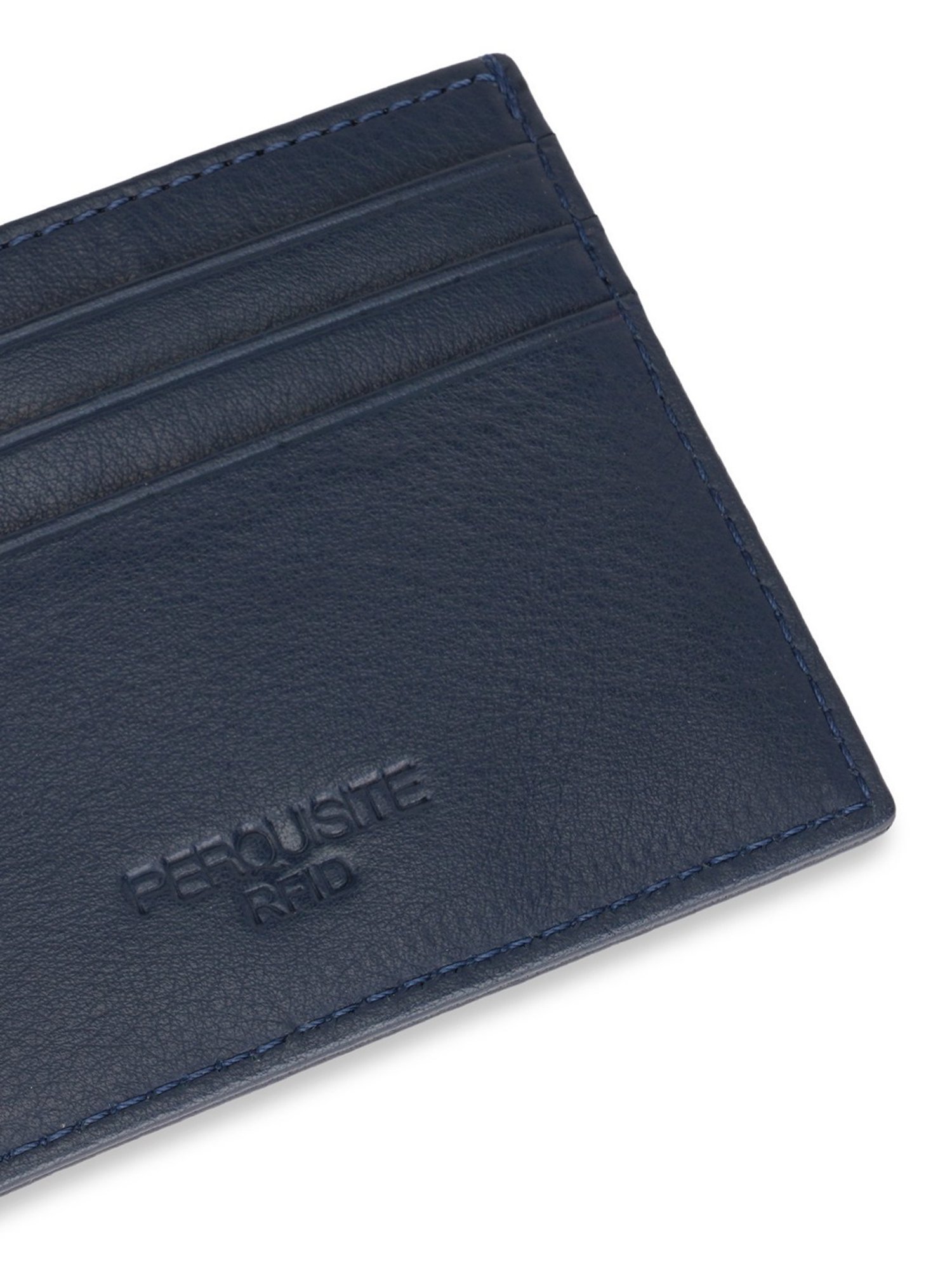 PERQUISITE CENTURION Navy Solid Card Holder