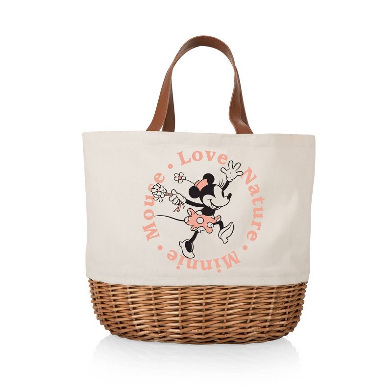 Picnic Time Promenade Canvas and Willow 34.65qt Picnic Basket - Minnie Mouse
