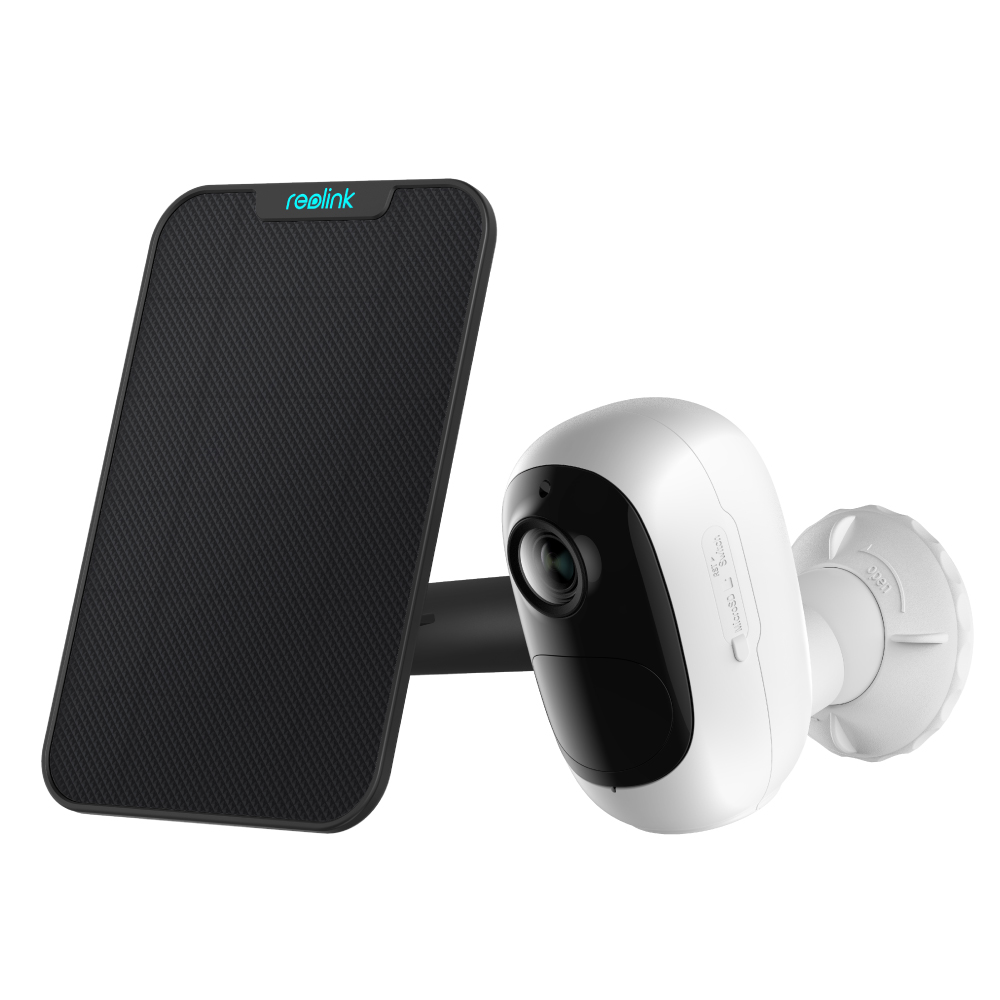 Reolink Outdoor Rechargeable Battery Security Camera Wireless 1080P HD Night Vision PIR Motion Detection 2-Way Audio, Support Google Assistant & Alexa, Cloud Storage, Argus 2E + White Solar