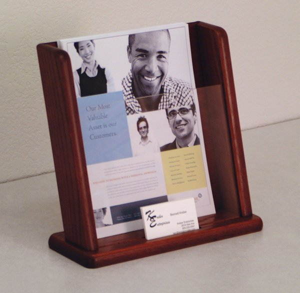 Countertop Literature Display - by Wooden Mallet