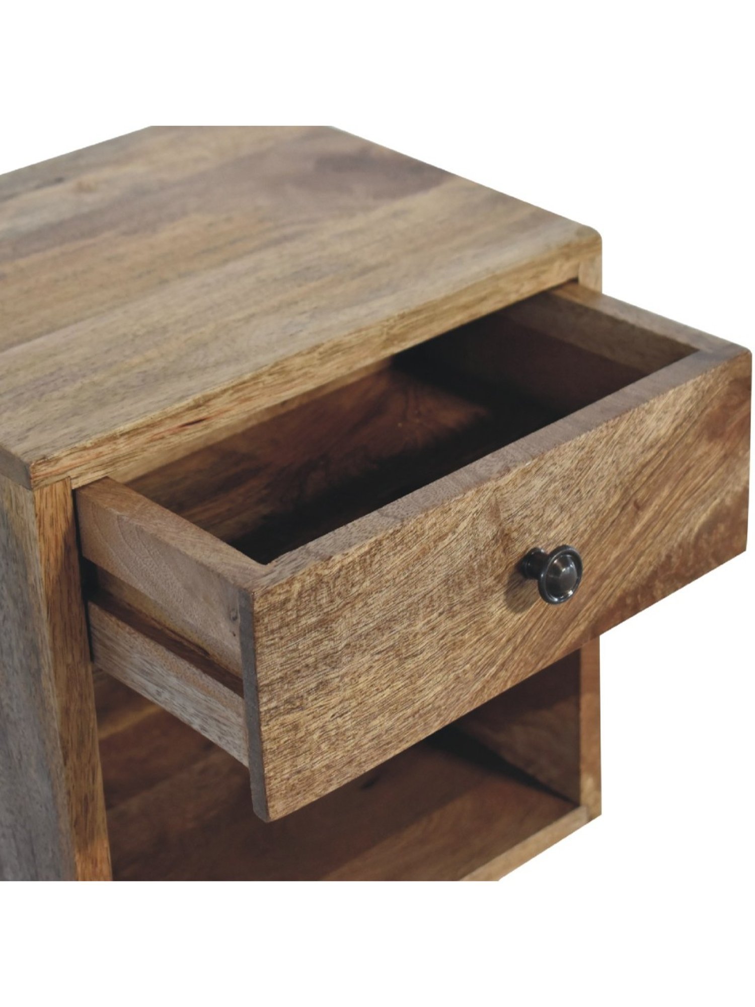 Sleepyhead Ally Teak Brown Sheesham Wood Bedside Table